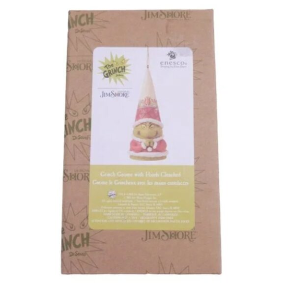 Jim Shore Grinch Gnome with Hands Clenched Ornament Christmas 2023 New 6012710 - Picture 6 of 8